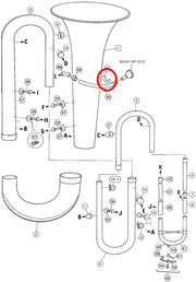 Yamaha Tuba Mouthpipe Brace BB201S(2)