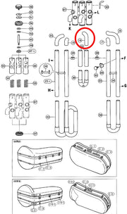 Yamaha Tuba 2nd Valve Auxiliary Tube BB201S(2)