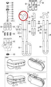Yamaha Tuba 3rd Valve Auxiliary Tube 1 BB201S(2)