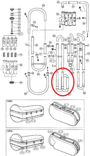 Yamaha Tuba 3rd Valve Slide Assembly BB321(2)