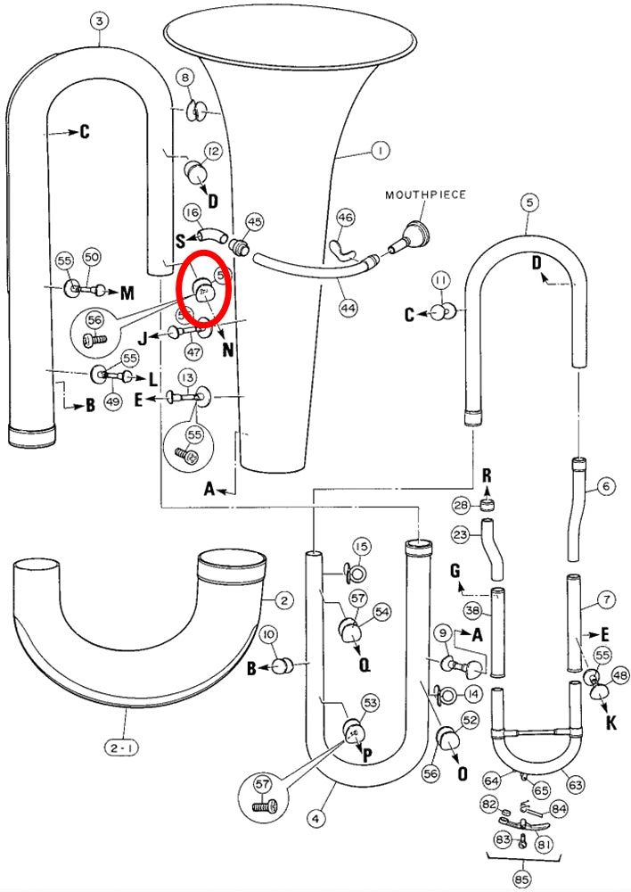 Yamaha Tuba Brace 11 BB321(2)