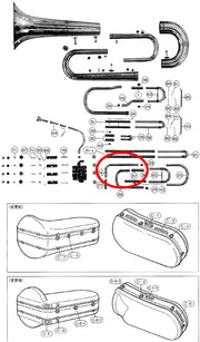 Yamaha Tuba 4th Valve Auxiliary Slide No. 1 BB321(2)