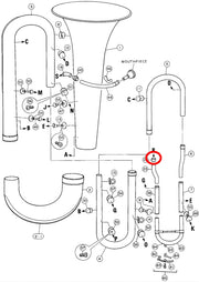 Yamaha Tuba S Tube Ferrule BB321(2)
