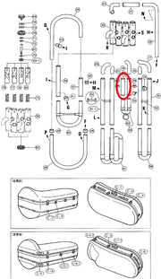 Yamaha Tuba 2nd Valve Outside Slide Assembly BB321(2)