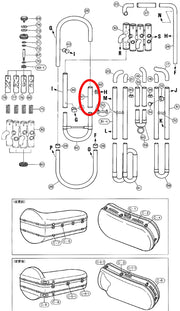 Yamaha Tuba 4th Valve Outside Assembly 2 BB321(2)