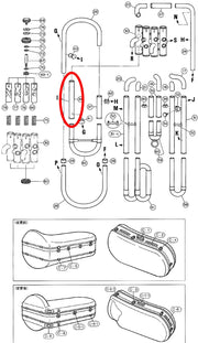 Yamaha Tuba 4th Valve Outside Assembly 1 BB321(2)