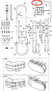 Yamaha Tuba 4th Valve Auxiliary Tube BB321(2) W4035430