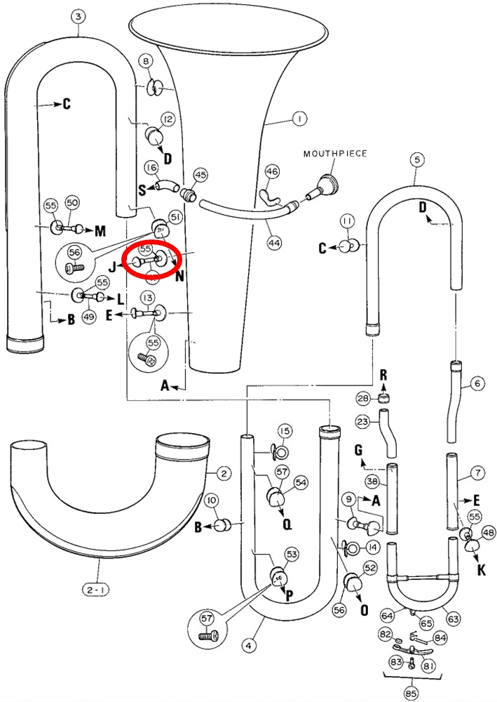 Yamaha Tuba Brace 7 YBB321S