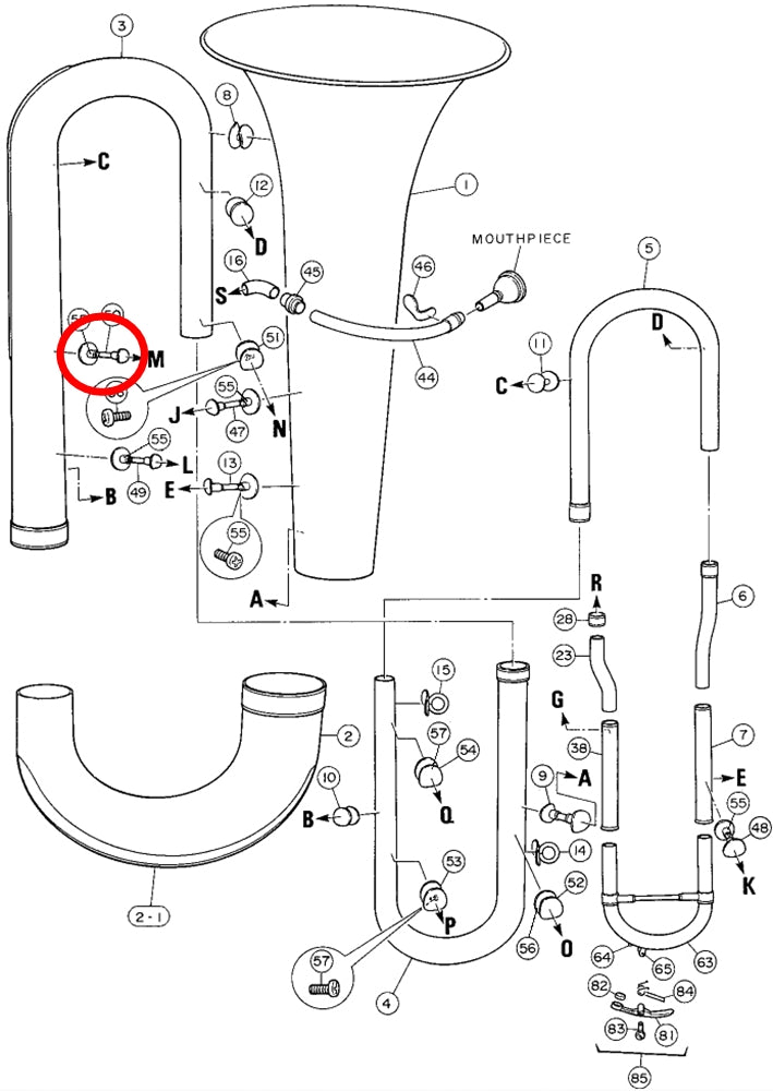 Yamaha Tuba Brace 10 YBB321S