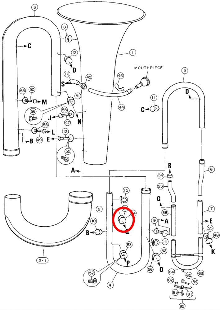 Yamaha Tuba Brace 14 YBB321S