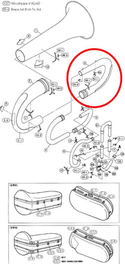 Yamaha Tuba 1st Branch Assembly BB641(2)