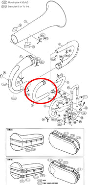 Yamaha Tuba 2nd Branch Assembly BB641(2)