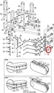 Yamaha Tuba Rotary Valve Assembly No. 4 BB641(2) VCE60700