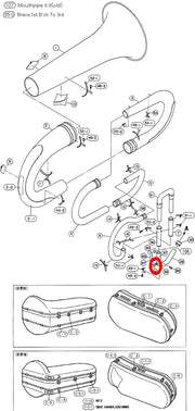 Yamaha Tuba Water Key Cork Set of 2 BB641(2)