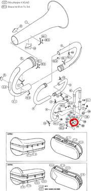 Yamaha Tuba Water Key Nipple BB641(2)