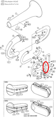 Yamaha Tuba Outside Tuning Slide Long BB641(2) ZS965600