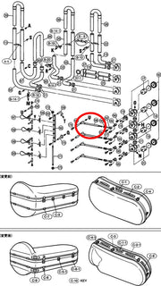 Yamaha Tuba Lever Connection Rod Silver Plated BB641S(2)
