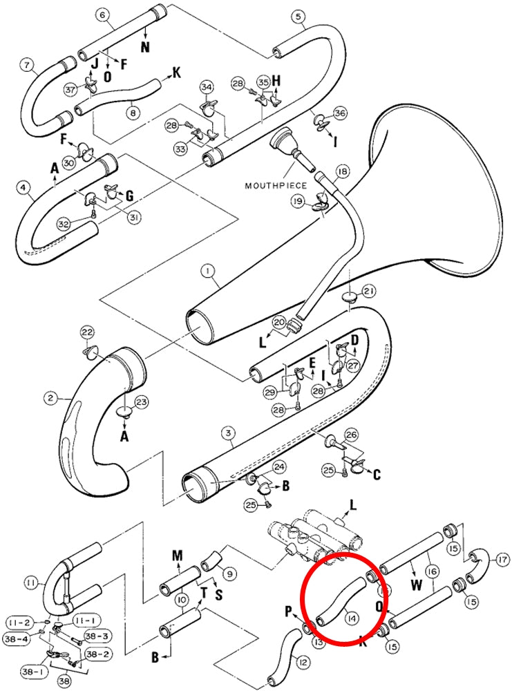Yamaha Tuba S Tube EB321S