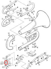 Yamaha Tuba Tuning Slide Water Key Holder EB321 G1143381