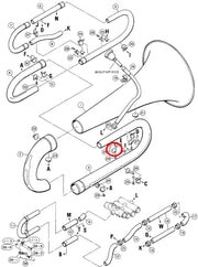 Yamaha Tuba 1st Branch to Branch Ferrule 2 Brace 11