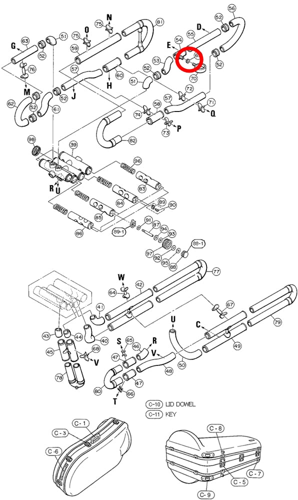 Yamaha Tuba Adjusting Nut M5P0.8 CB621