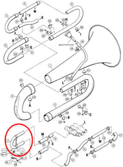 Yamaha Tuba Tuning Slide Assembly CB621S
