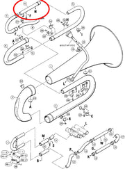 Yamaha Tuba Connecting Tube Assembly CB621S