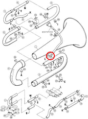Yamaha Tuba Mouthpipe to Valve Casing Connecting Ring CB621S