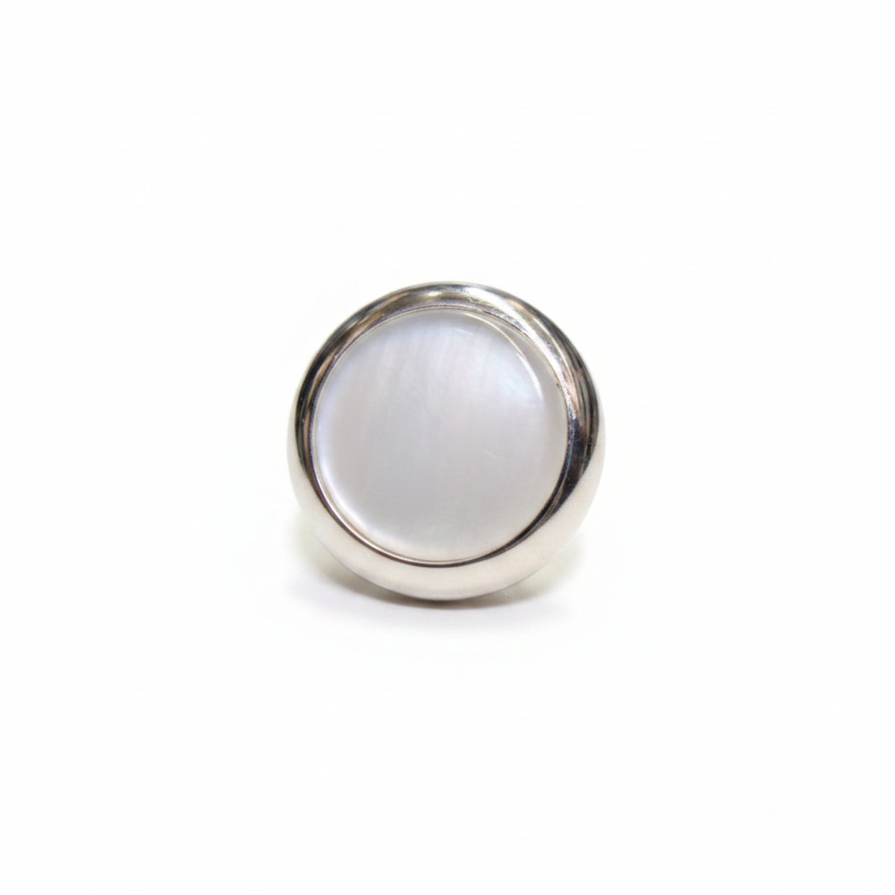 Jupiter Trumpet Finger Button with Pearl (1), Silver Plated