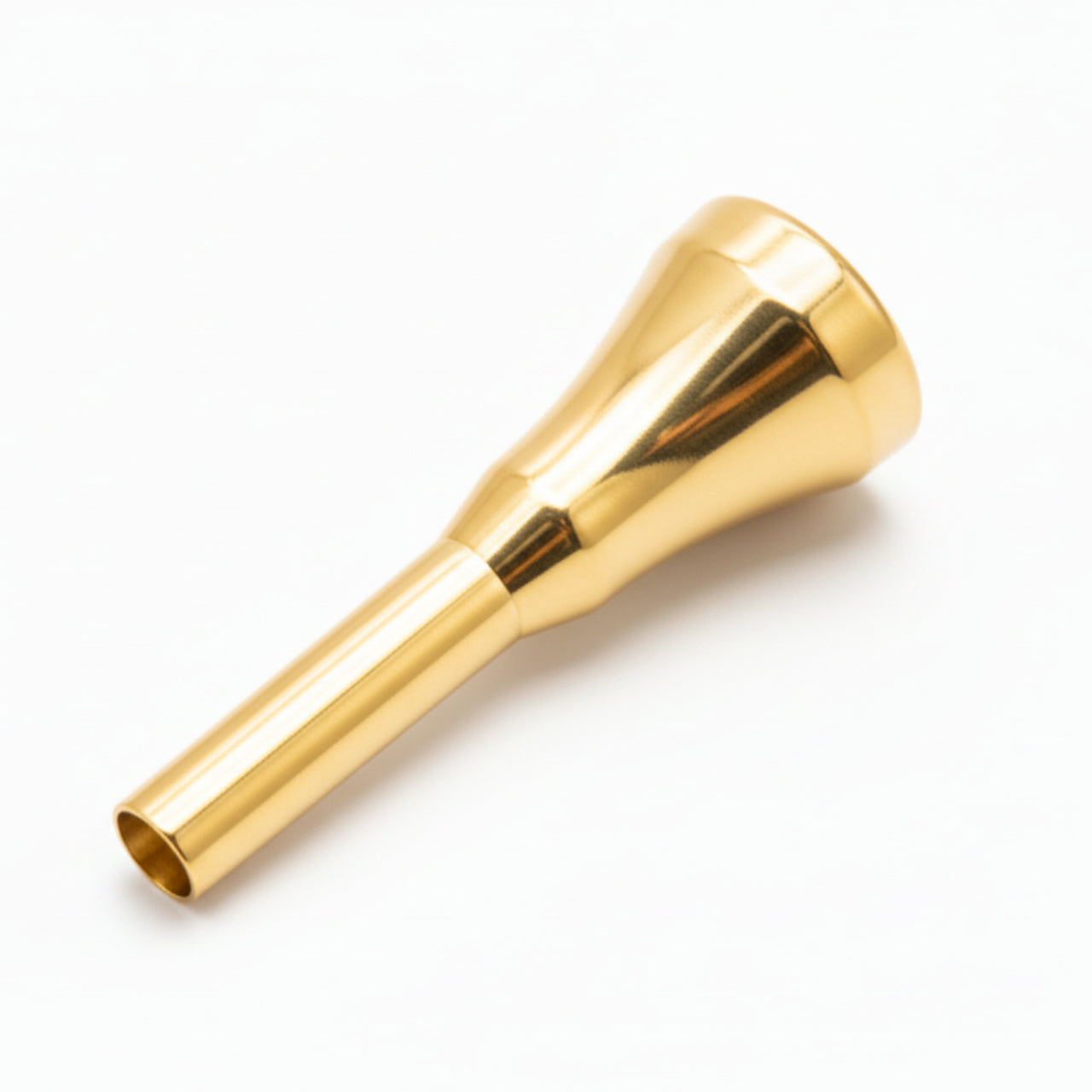 King Old Style System Blue Trumpet Mouthpiece by Conn-Selmer, 2. Medium cup depth, gold plated