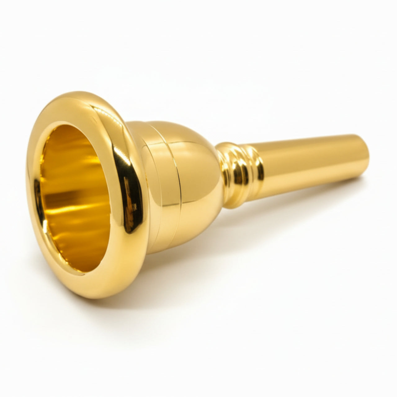 Laskey Tuba Mouthpiece American Shank Mid-Deep Funnel, gold plated