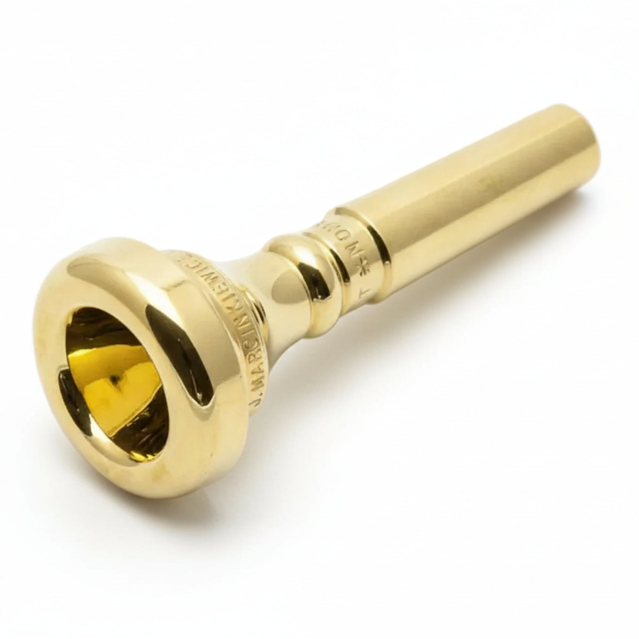Marcinkiewicz flugelhorn mouthpiece with couesnon taper, gold plated
