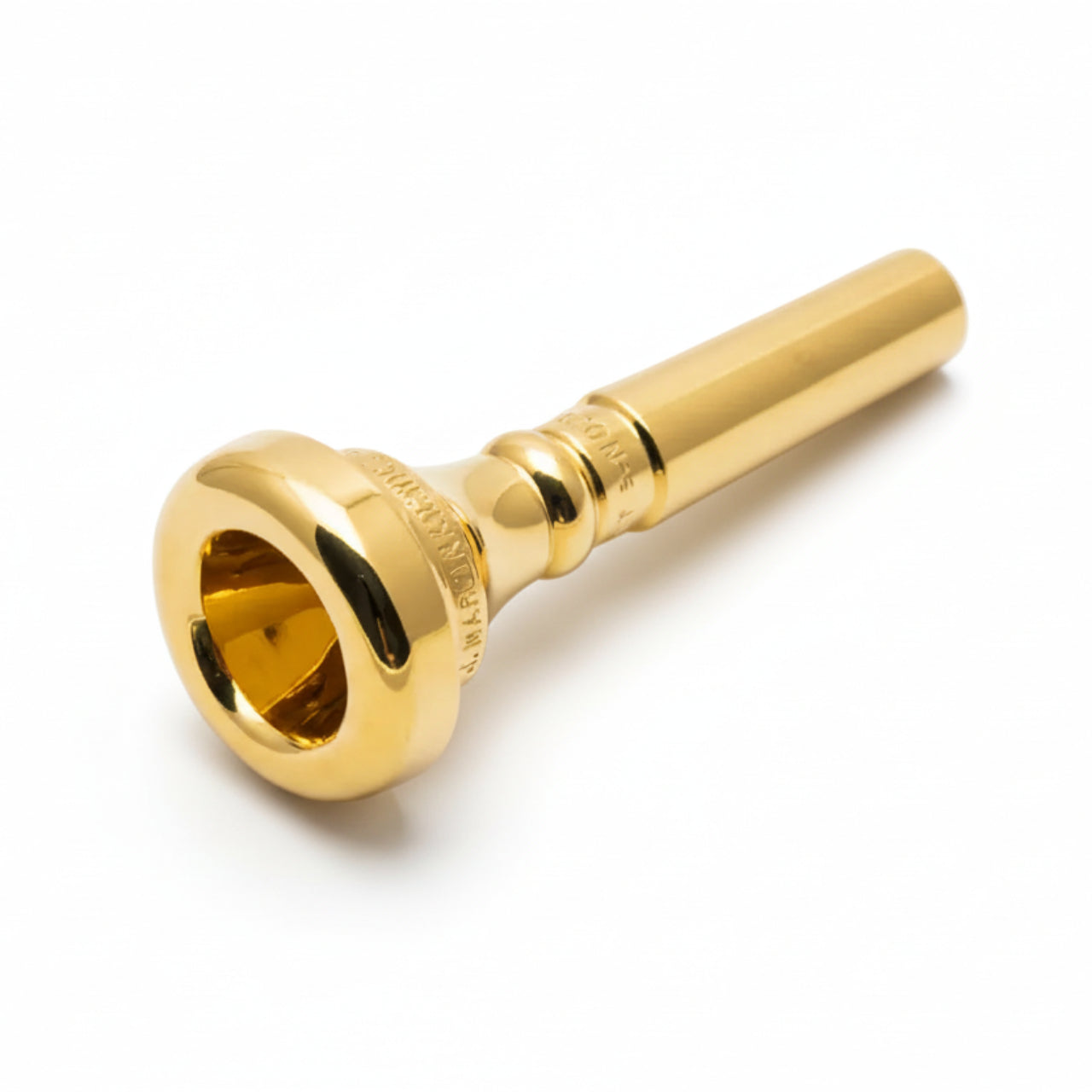 marcinkiewicz flugel horn mouthpiece with large morse taper, gold plated