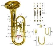 Conn/King Baritone, Marching Euphonium, & Tuba Brace Rod