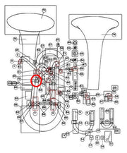 Bach/Conn/King Euphonium 1st Branch to Main Tuning Slide Outside Tube Brace Socket