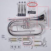 King/Bach/Conn Marching Baritone Valve Guides, Set of 3