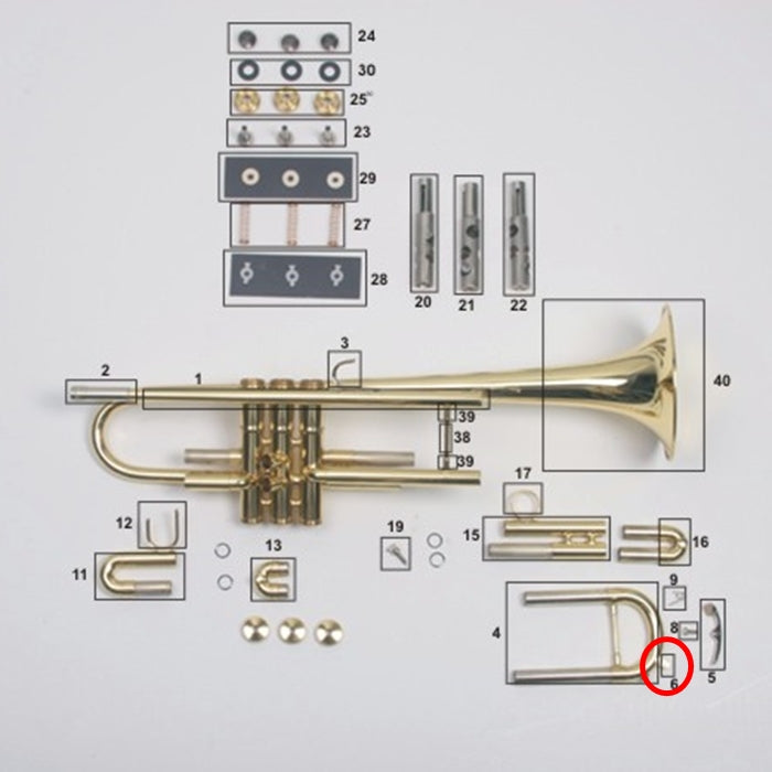 Conn Trumpet Water Key Nipple
