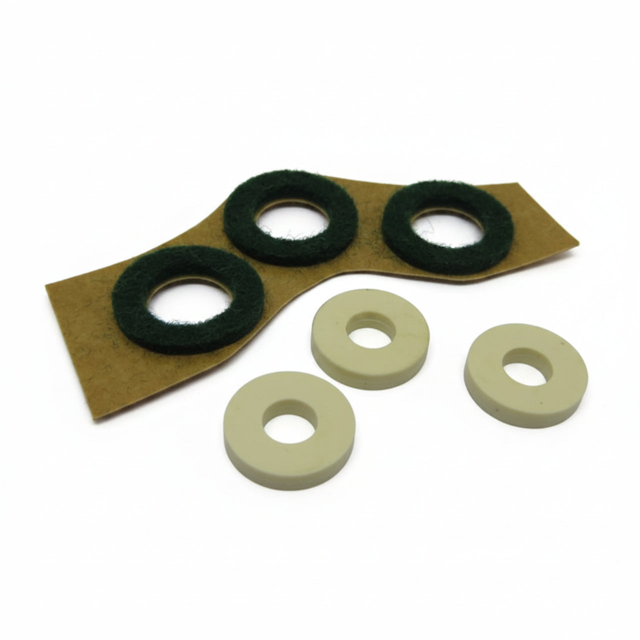 Schilke Trumpet Top Cap Felt Set (3) with Rubber inserts
