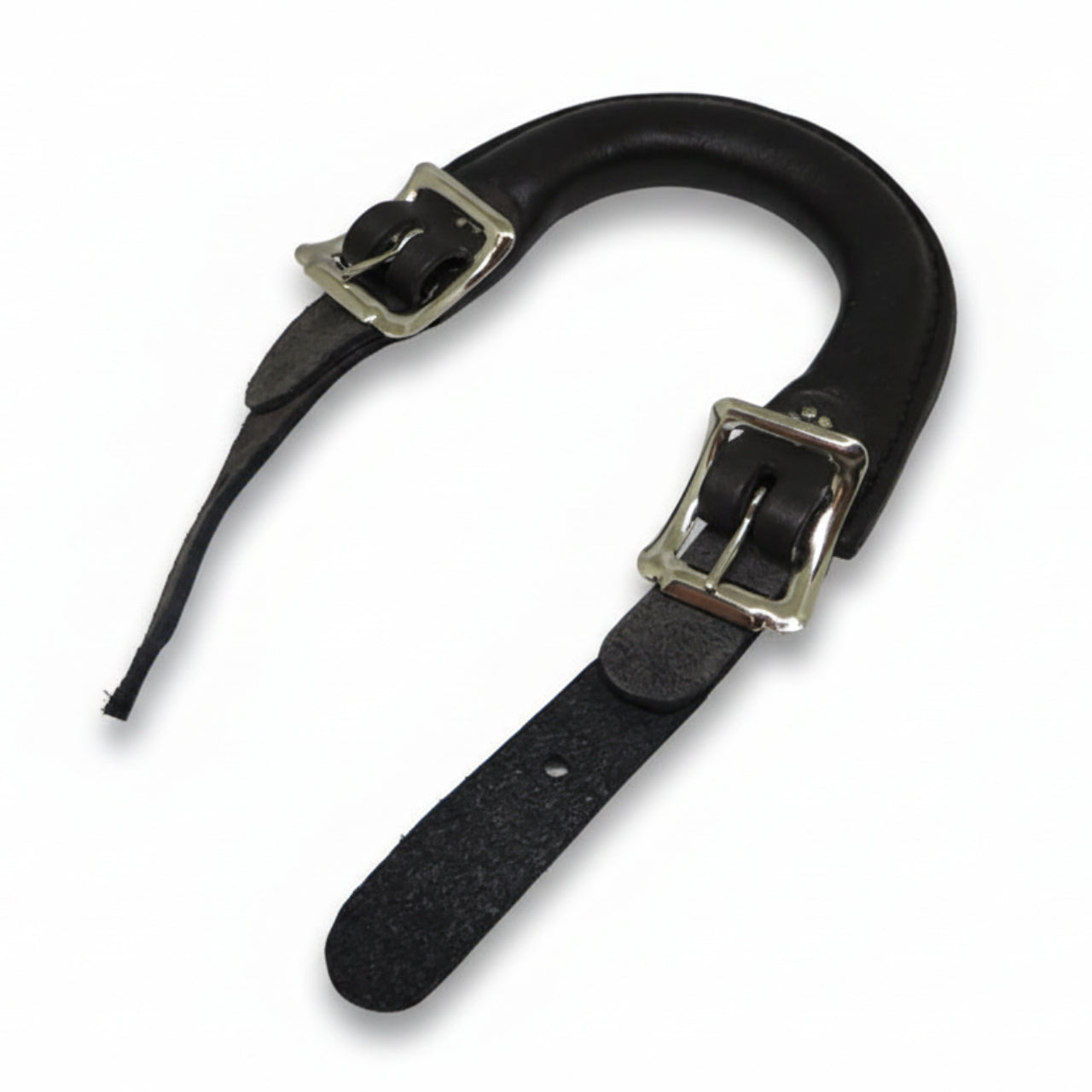 Black Leather Replacement Side Mount Buckle On Handle for Instrument Cases