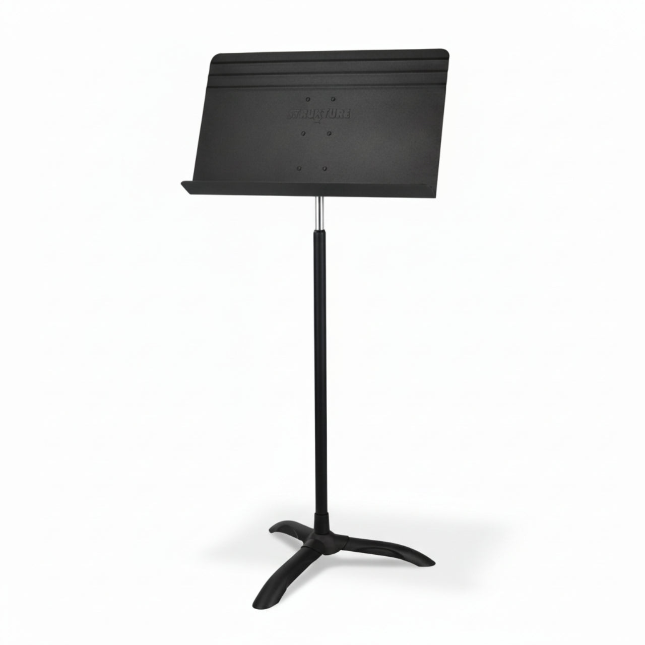 Strukture Orchestral Music Stand, Flat Black Adjustable Height