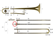 King 606 Trombone Slide Receiver