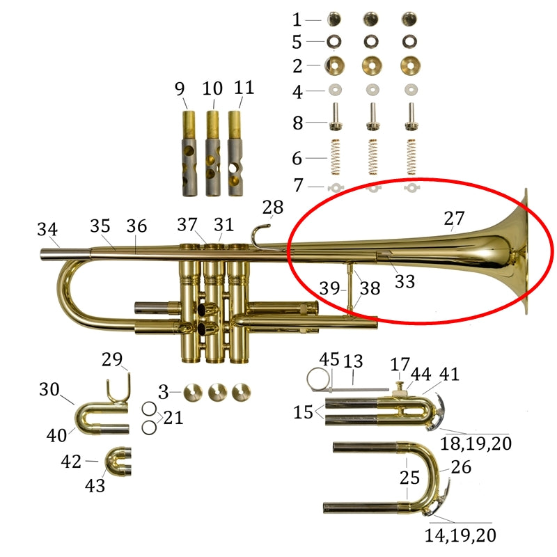 Conn Trumpet Bell Assembly