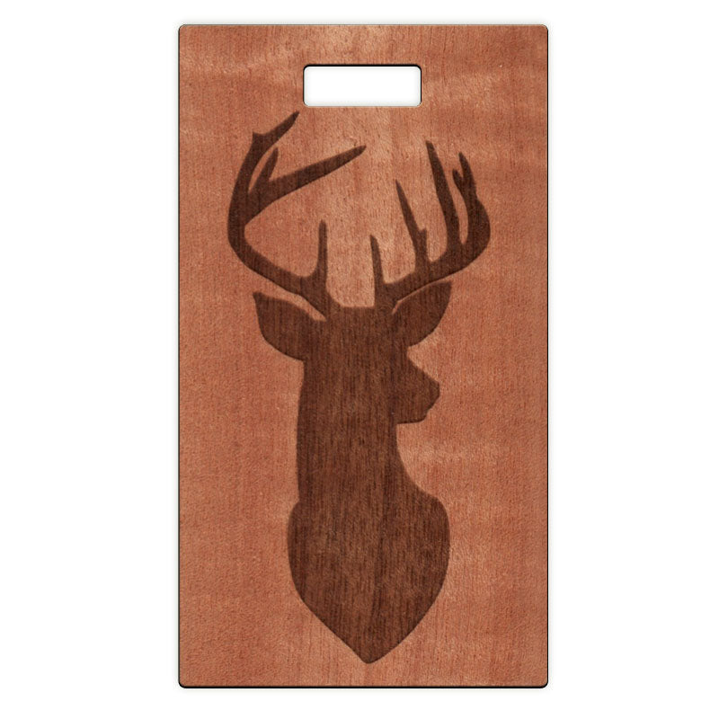 Buck Wooden Rectangle Tag