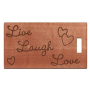 Live Laugh Love Wooden Rectangle Tag