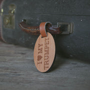 I Love My Trumpet, Wooden Oval Tag