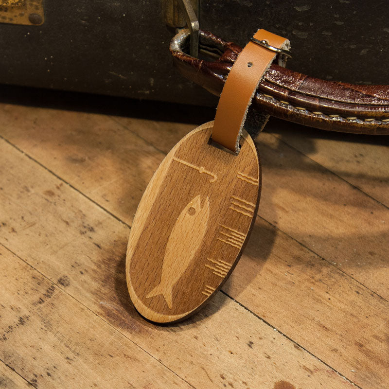 Fish Bowl Wooden Oval Tag