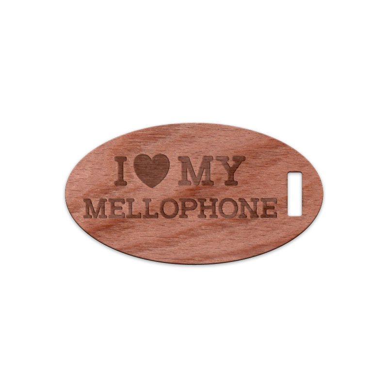 I Love My Mellophone, Wooden Oval Tag