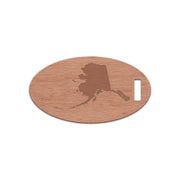 Alaska Wooden Oval Tag