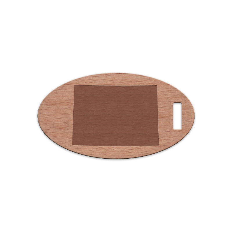 Colorado Wooden Oval Tag