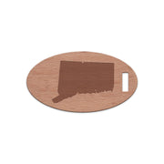 Connecticut Wooden Oval Tag